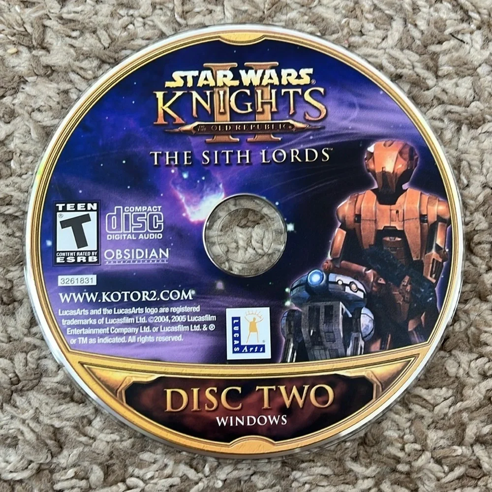 Star Wars Knights PC Games The Sith Lords - Set of 4